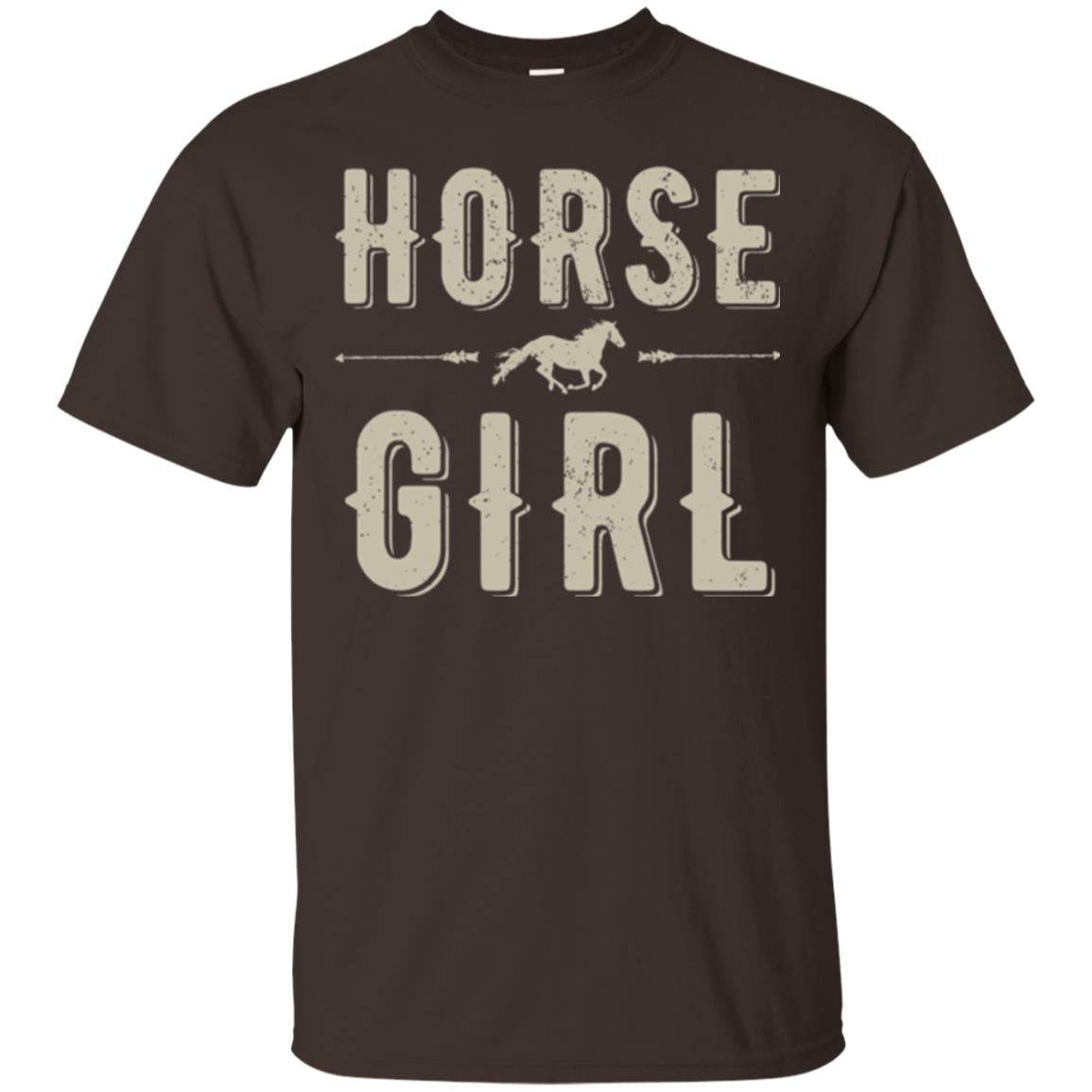 Horse Girl T-shirt Dark Chocolate