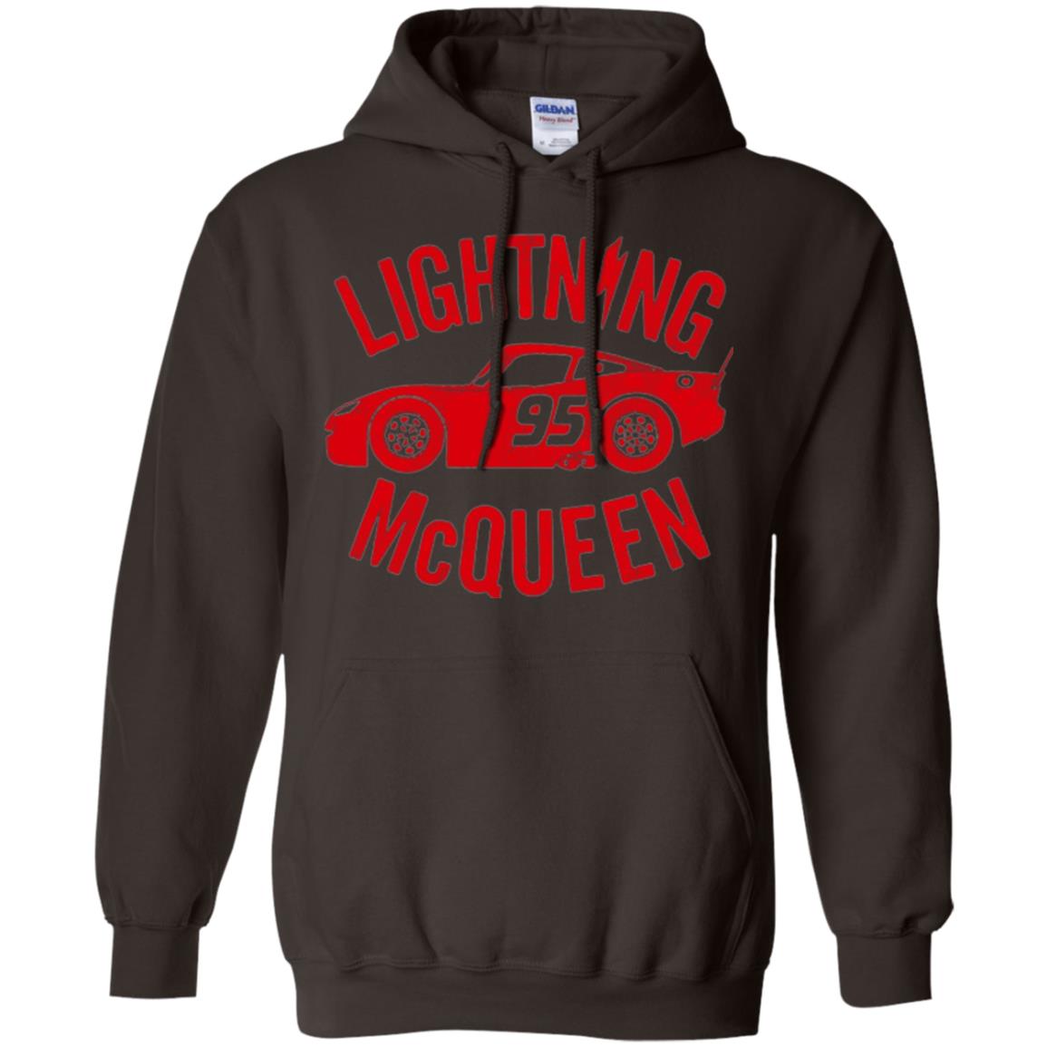 Pixar Cars Lightning 95 Mcqueen Vintage Graphic T-shirt Dark Chocolate
