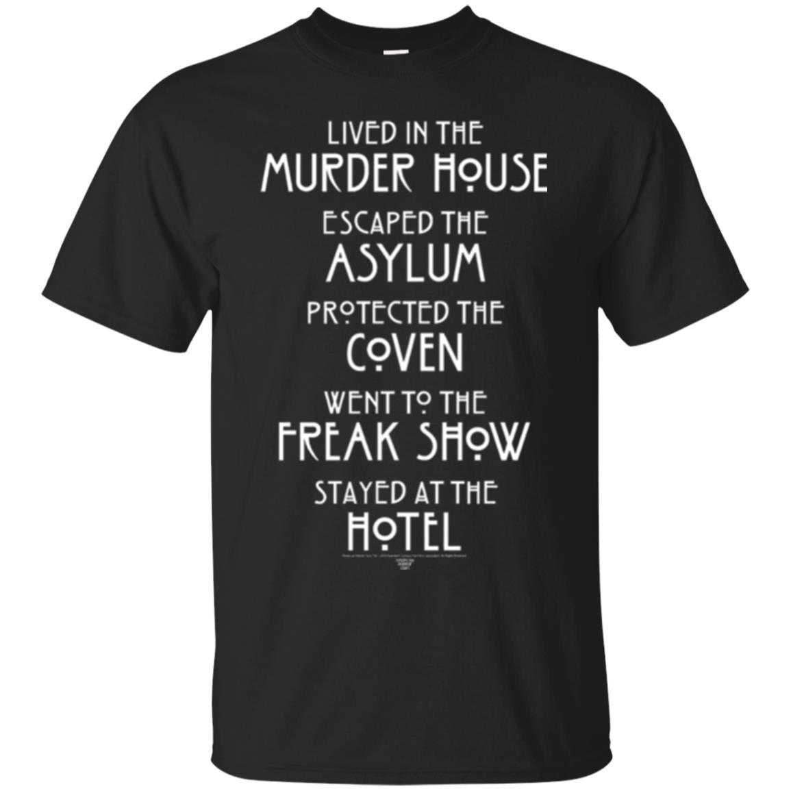 American Horror Story T-shirt Lived In The Murder House Black