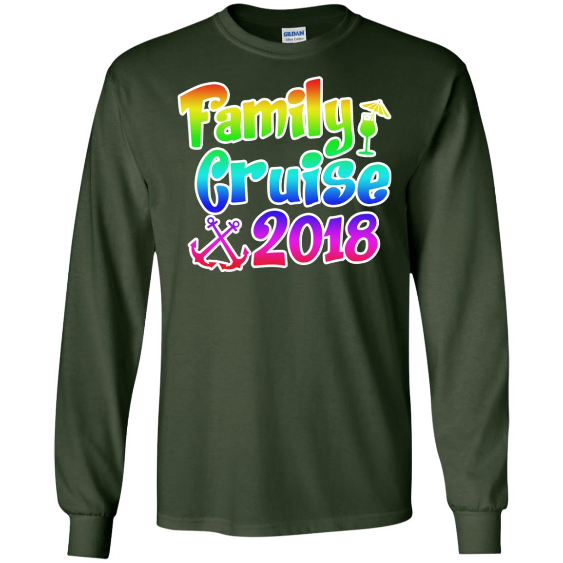 Family T-shirt Cruise 2018 Forest Green