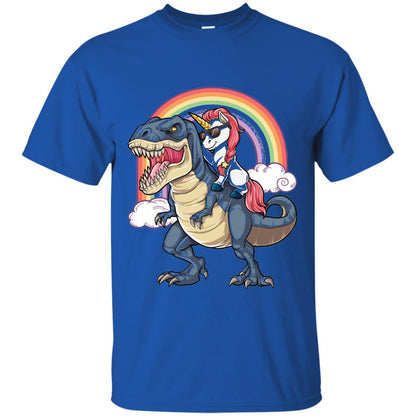 Unicorn Riding Dinosaur Shirt Unicorns Rainbow Royal
