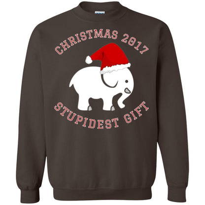 Elephant T-shirt Christmas 2017 T-shirt Dark Chocolate