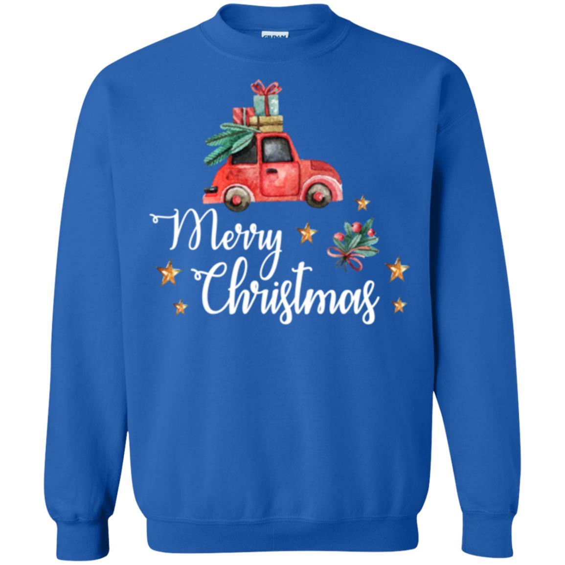 Car Lover T-shirt Merry Christmas T-shirt Royal