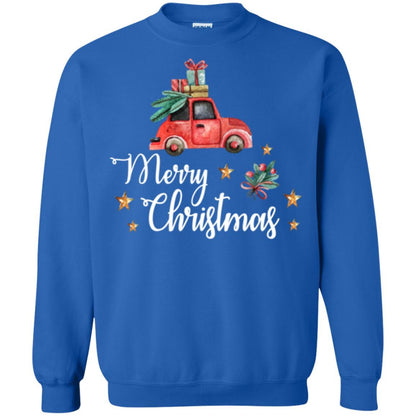 Car Lover T-shirt Merry Christmas T-shirt Royal