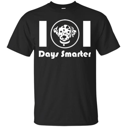 Dog Lovers T-shirt 101 Days Smarter Black