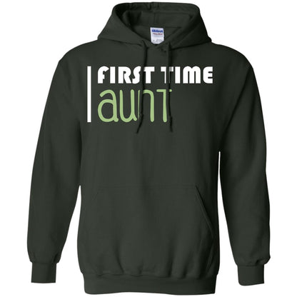 First Time Aunt New Auntie Shirt Forest Green