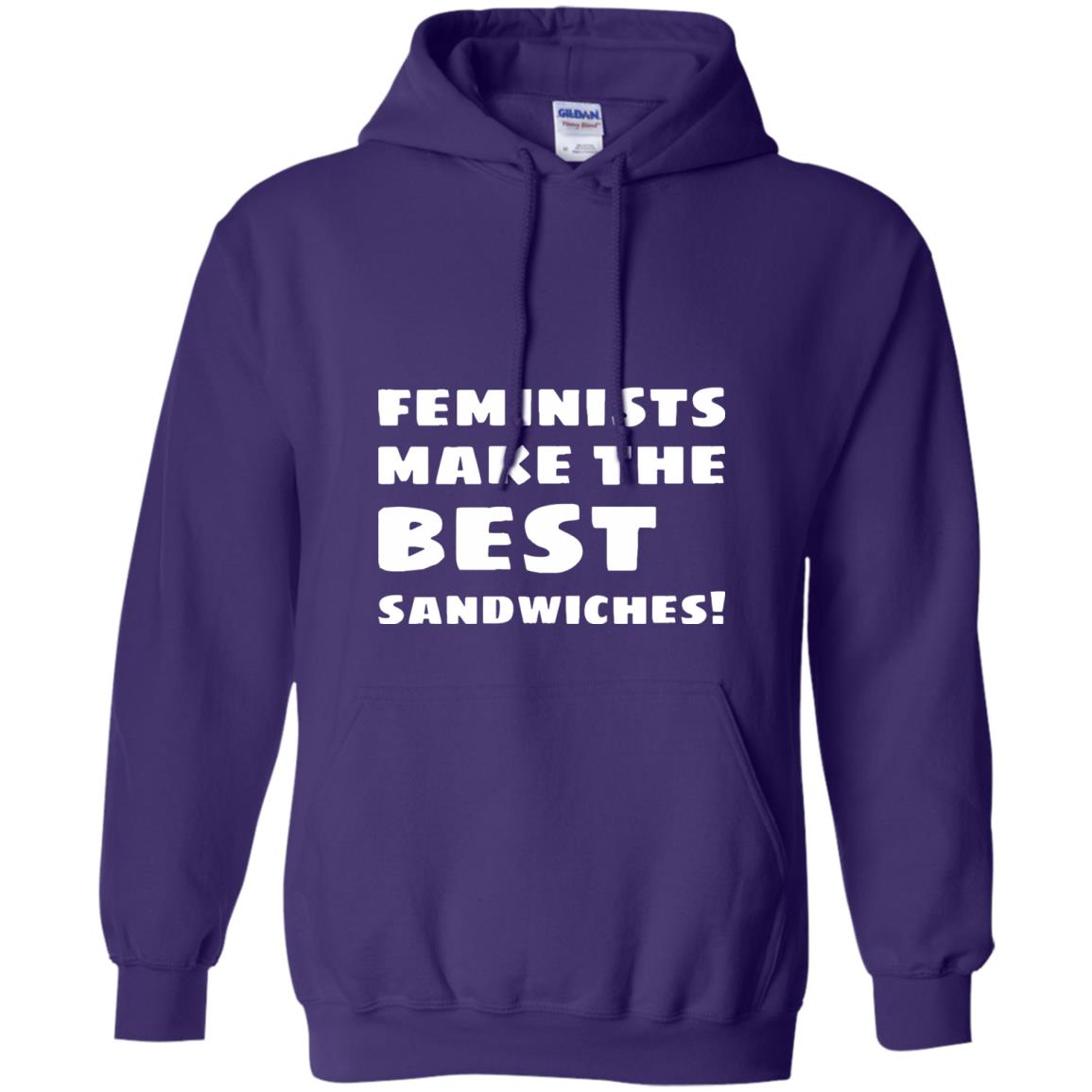 Feminists Make The Best Sandwiches Conversation T-shirt Purple