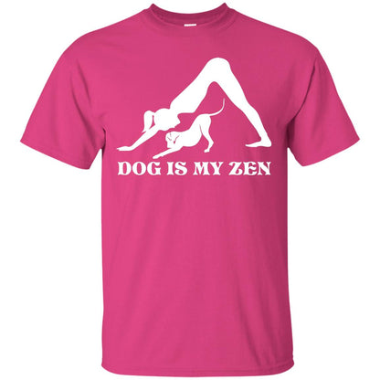 Yoga Dog T-shirt Dog Is My Zen Heliconia