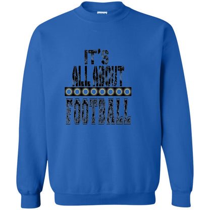 Football Lover T-shirt It_s All About Football Royal