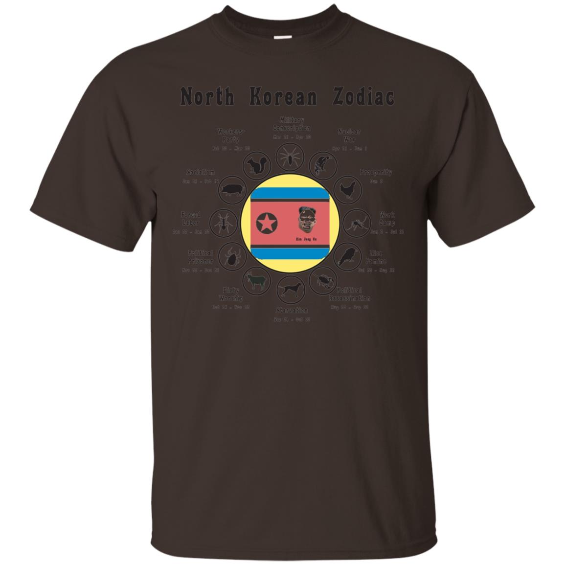 North Korean Zodiac Shirt Kim Jong Un Satirical Dark Chocolate