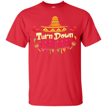 Turn Down Por Que 5th Of May Shirt Red