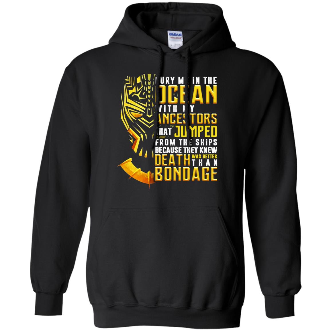 Bury Me In The Ocean With My Ancestors That Jumped Movie Lover T-shirt Black