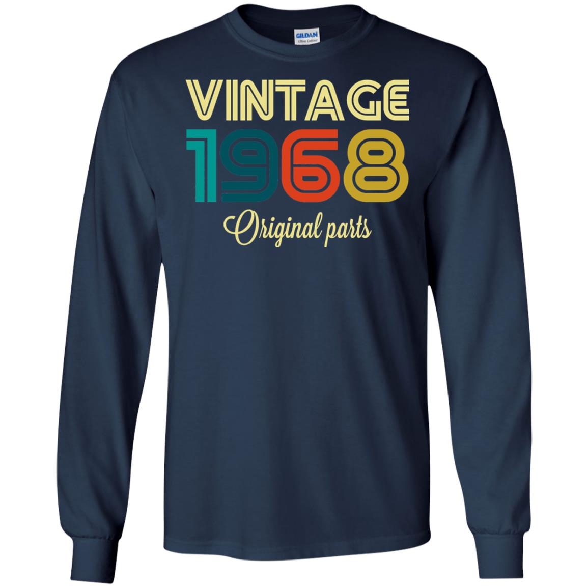 Vintage 1968 Funny Old School 50th Birthday T-shirt Navy