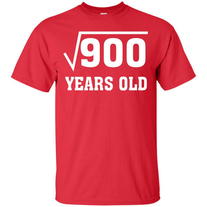 Square Root Of 900 Funny 30 Years Old T-shirt 30th Birthday Red
