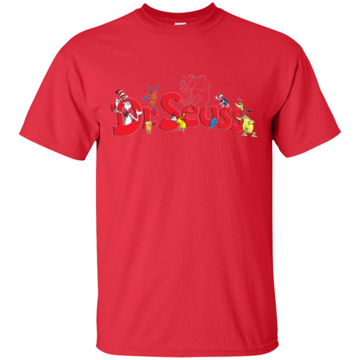 Film Lover T-shirt Dr. Seuss Family T-shirt Red