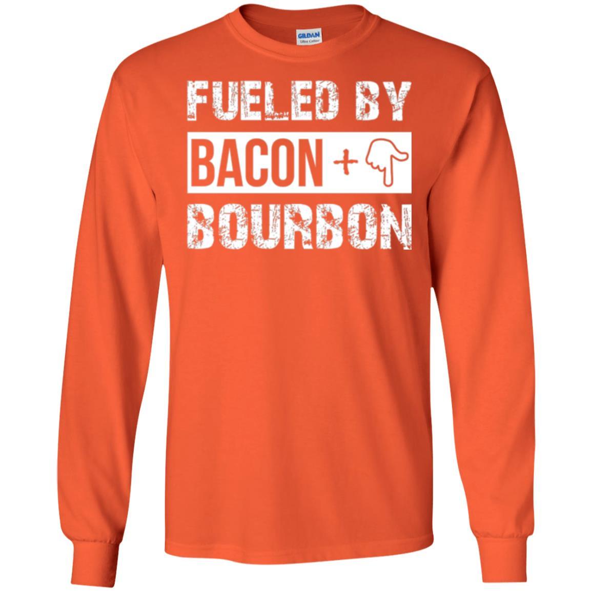 Whisky T-shirt Fueled By Bacon And Bourbon Orange