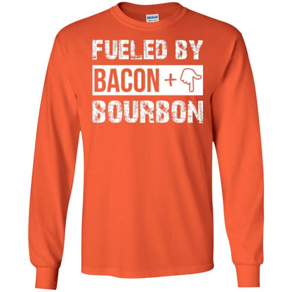 Whisky T-shirt Fueled By Bacon And Bourbon Orange
