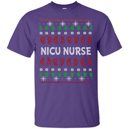 Nicu Nurse Nursing X-mas Christmas Gift Shirt Purple