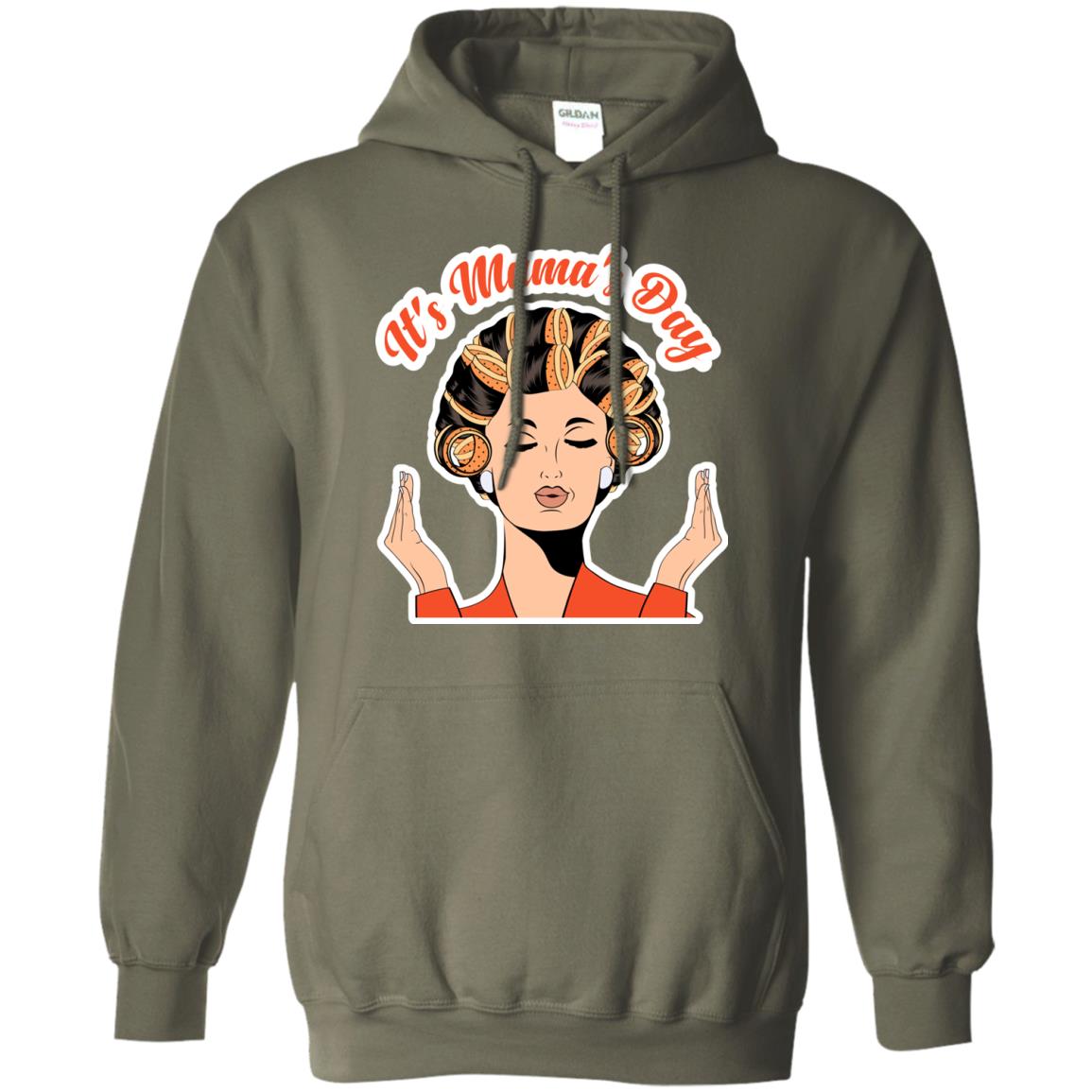 Its Mamas Day Mom Shirt Military Green