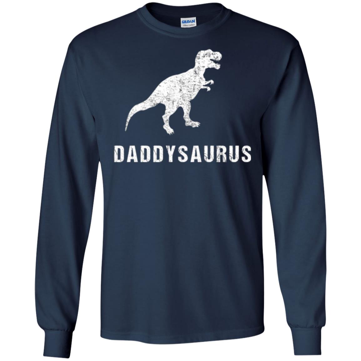 Dad T-shirt Daddysaurus Navy