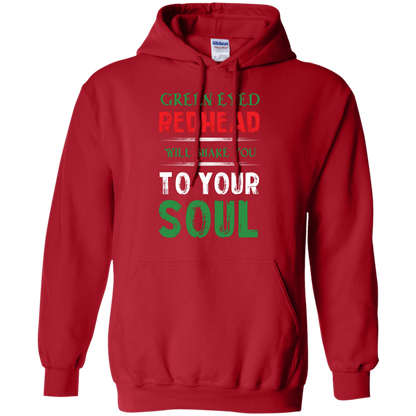 Redhead T-Shirt Green Eyed Redhead Will Shake You To Your Soul Red