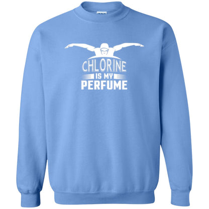 Swimmer T-shirt Chloring Is My Perfume T-shirt Carolina Blue