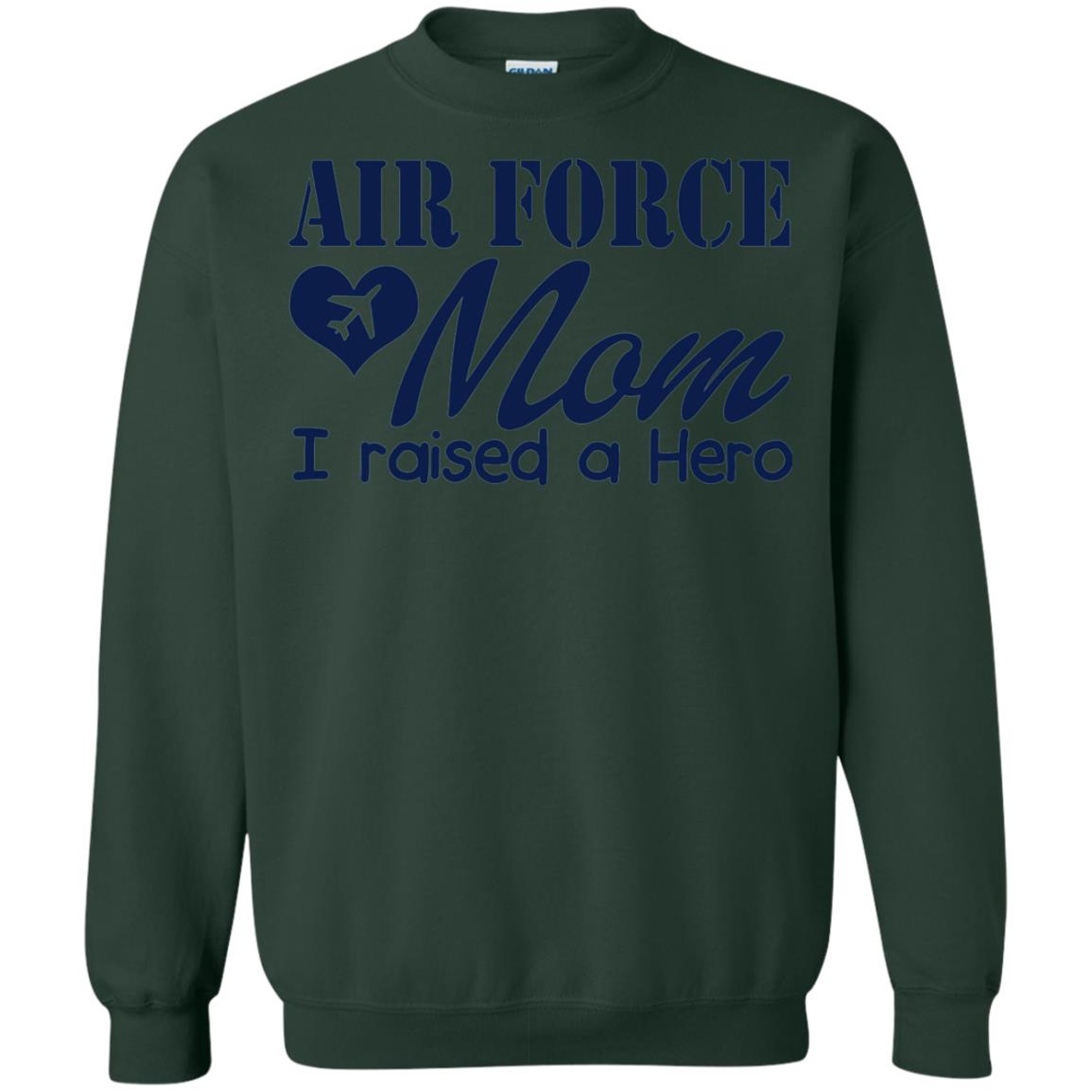 Air Force Mom T-shirt I Raise A Hero Forest Green