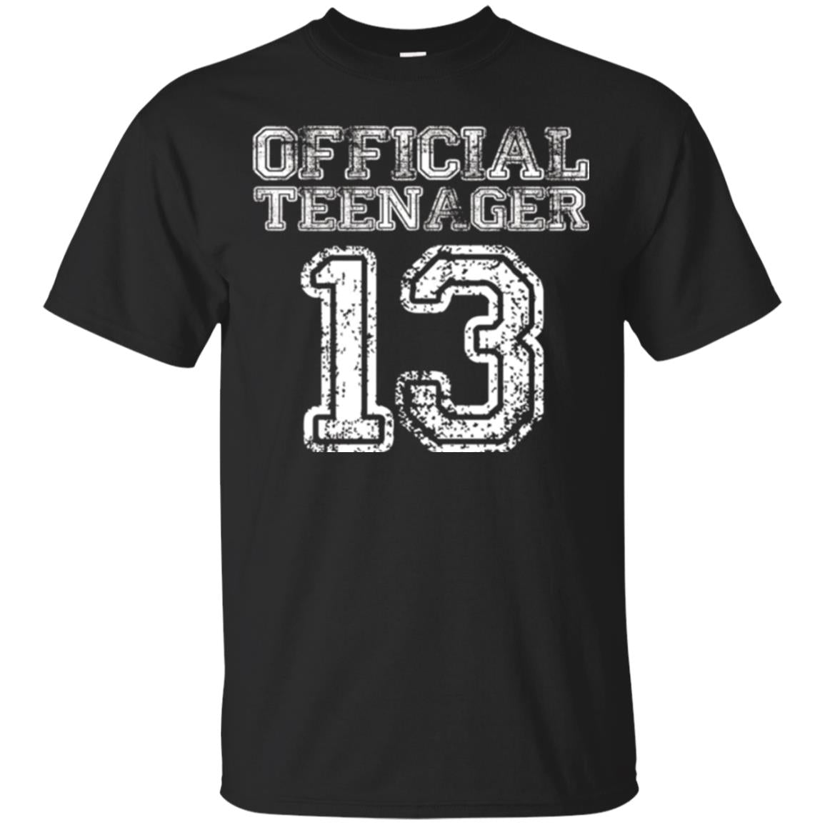 Brithday T-shirt Official Teenager T-shirt Black