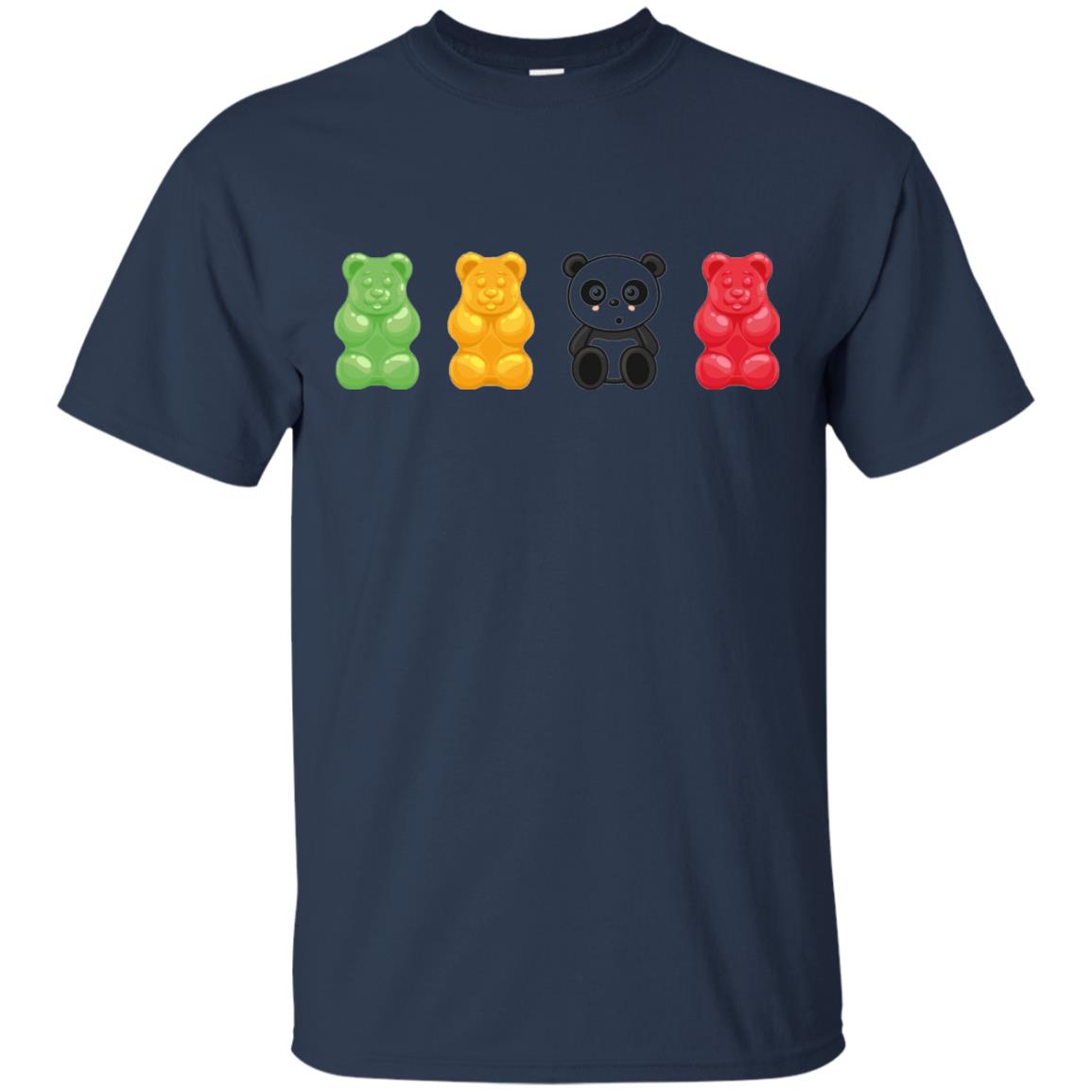 Bear Lover T-shirt Cute Panda Candy Bear Navy