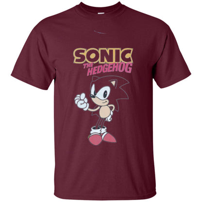 Movie T-shirt Sonic The Hedgehog Maroon