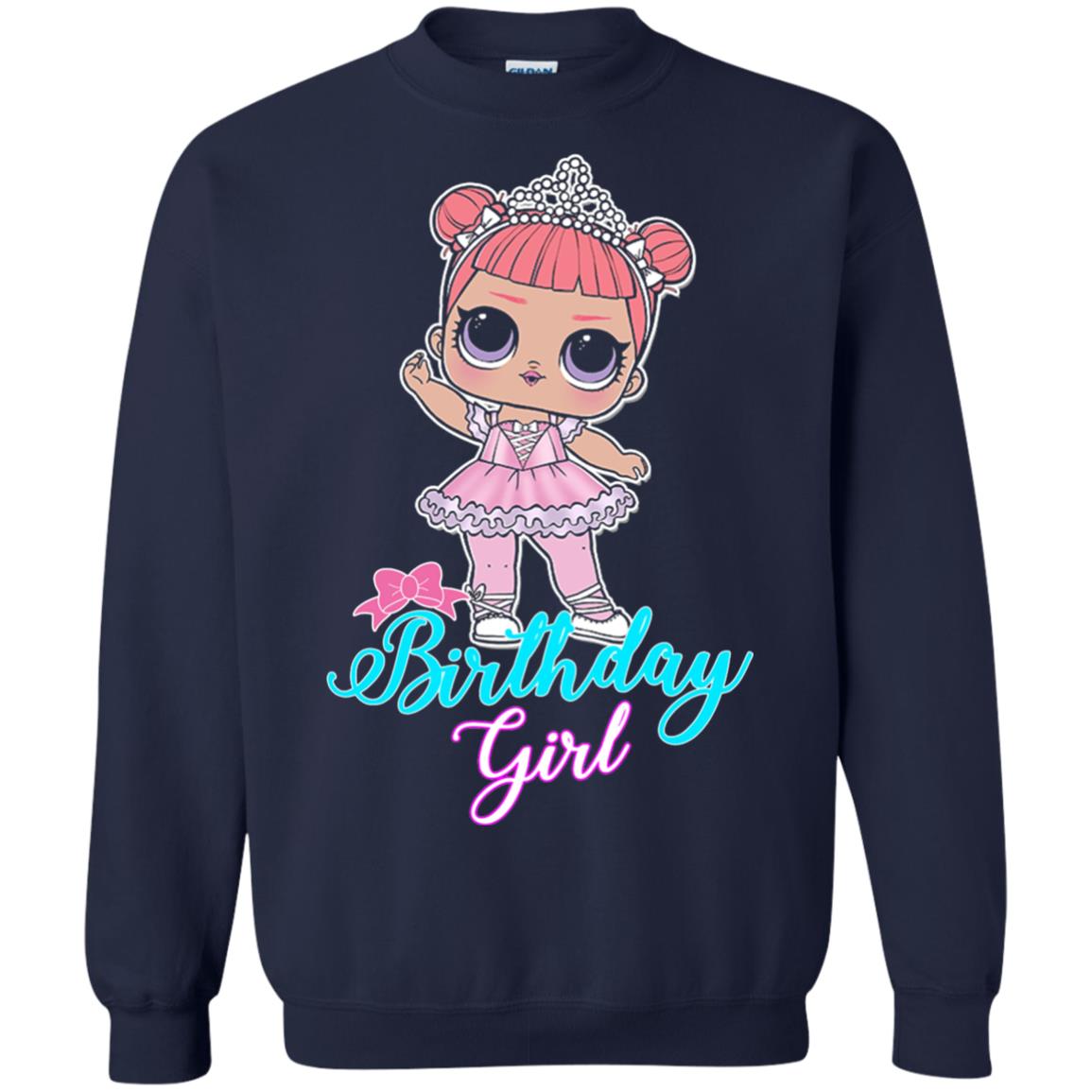 Doll Birthday Girl #squadgoals T-shirt Navy