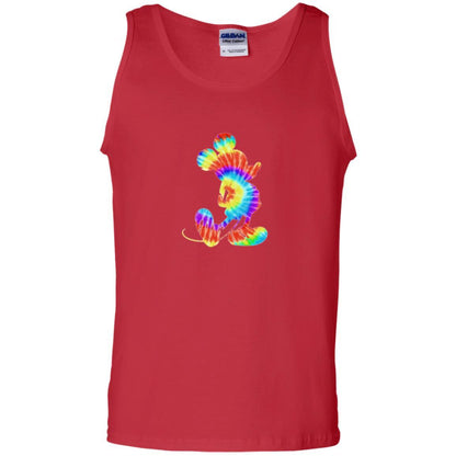 Cartoon T-shirt Tie-dye Mickey Mouse T-shirt Red