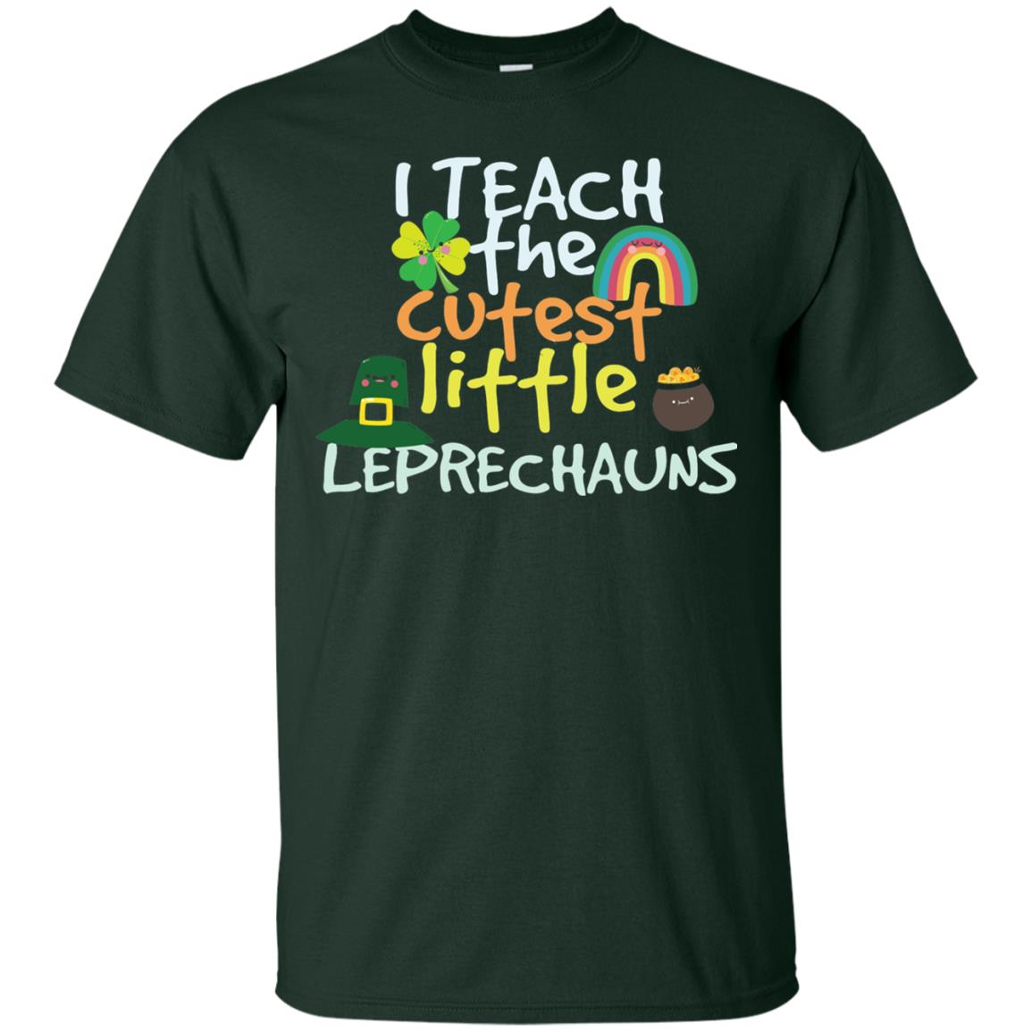 Cutest Little Leprechauns St. Patricks Day Teacher T-shirt Forest