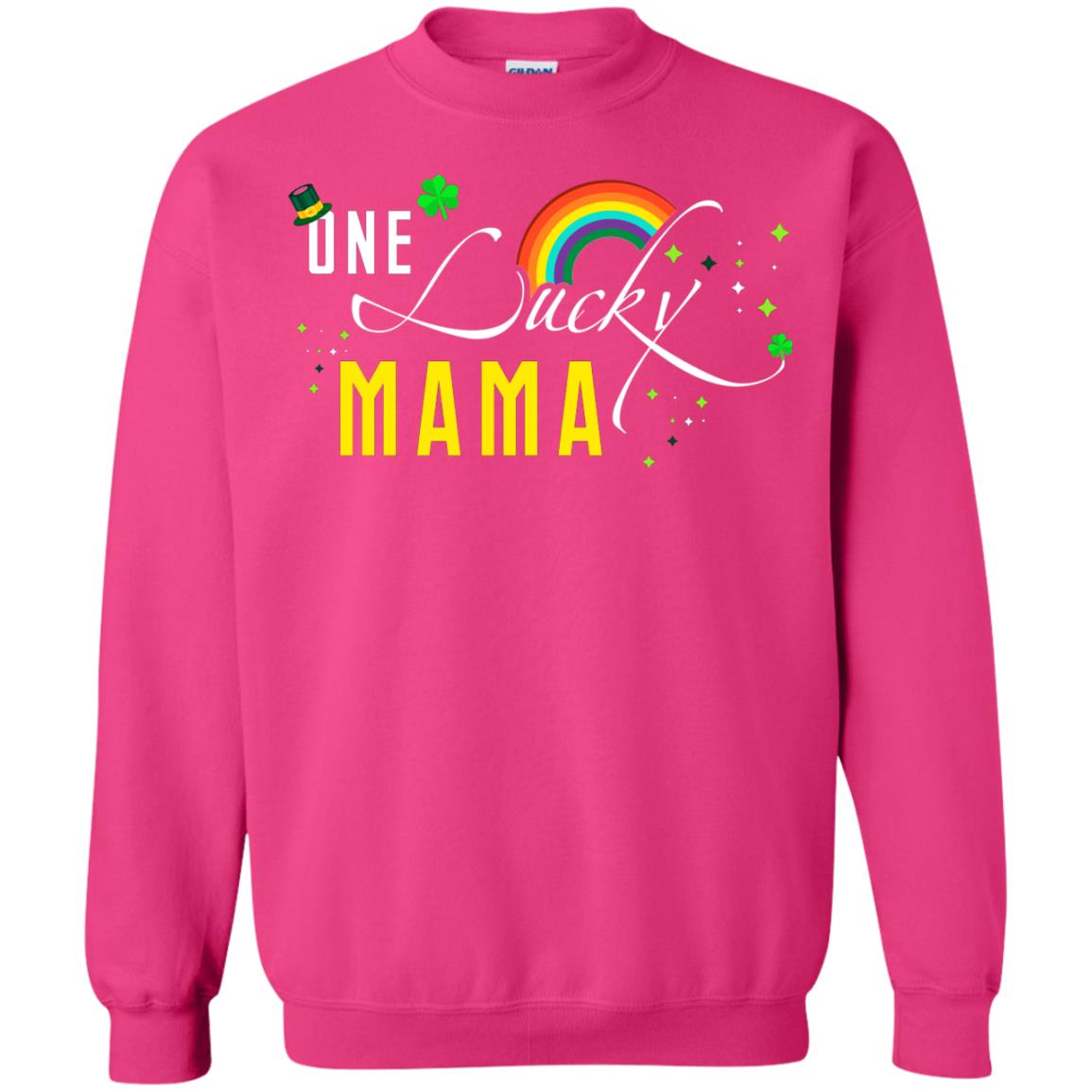 One Lucky Mama St. Patrick_s Day T-shirt Heliconia