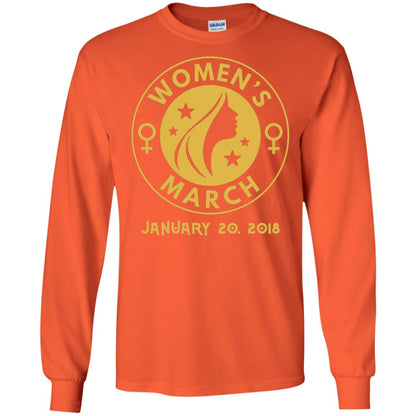 Women_s Right T-shirt Women_s March January 20th 2018 Protest Orange