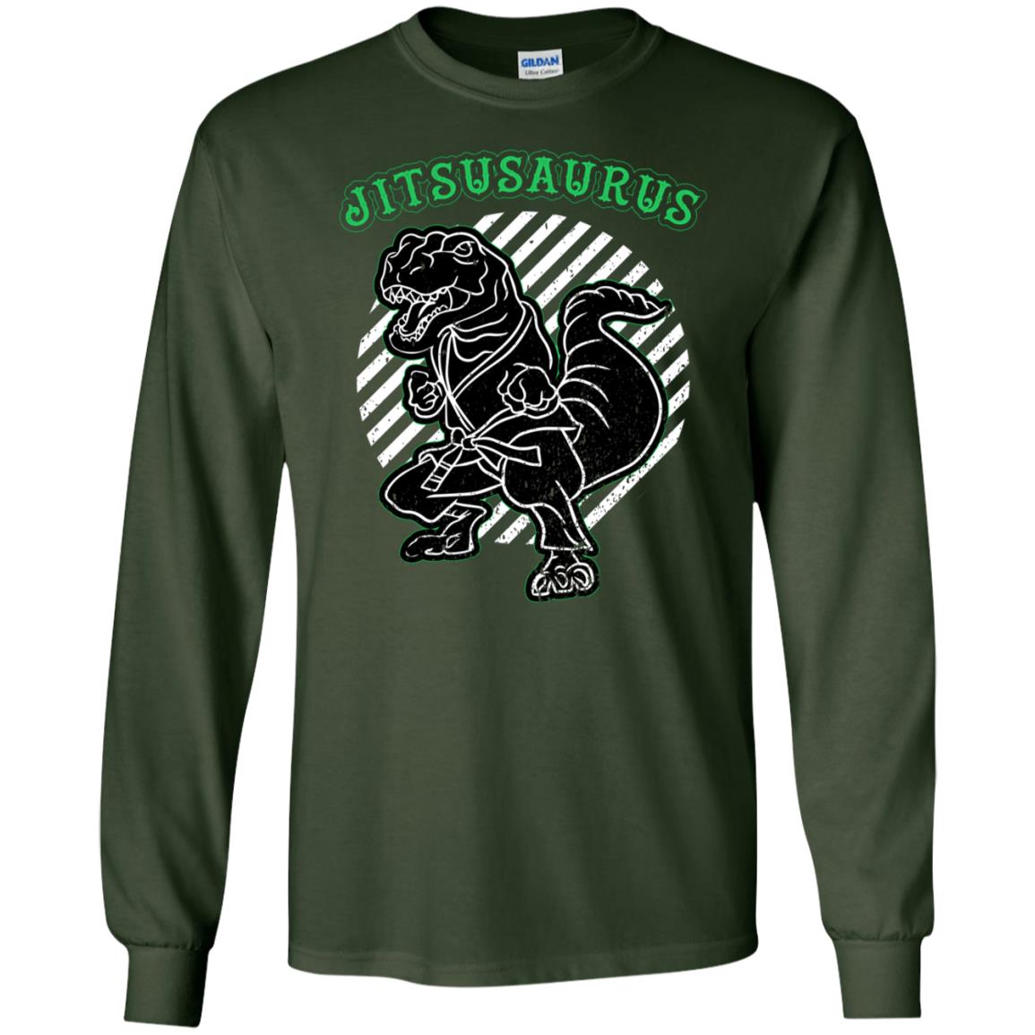 Jitsusaurus Jujutsu Saurus Shirt Forest Green