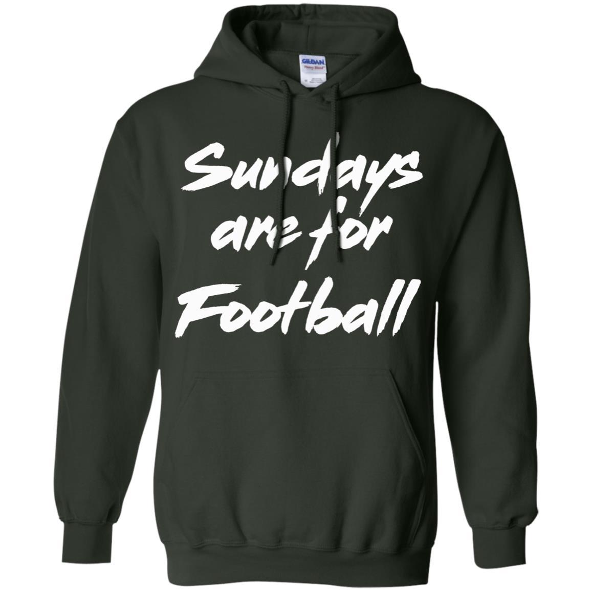 Football Lover T-shirt Sundays Are For Football Forest Green