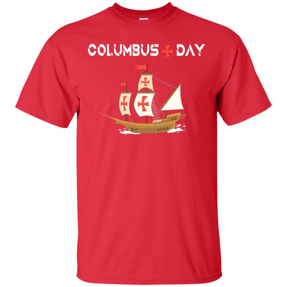 Happy Columbus Day Shirt Red