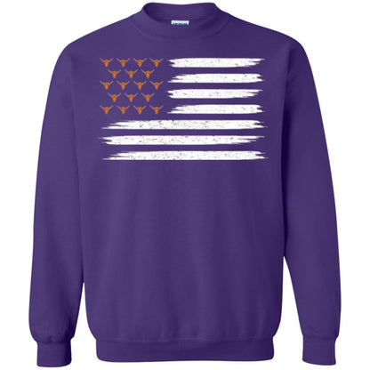 Vintage Texas United Longhorn Flag T-shirt Purple