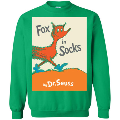 Dr. Seuss Fox In Socks Book Lover T-shirt Irish Green