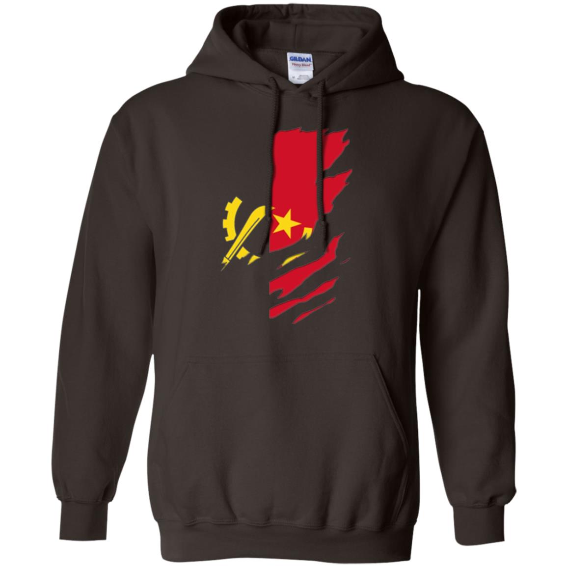 Super Angola Flag T-shirt Dark Chocolate