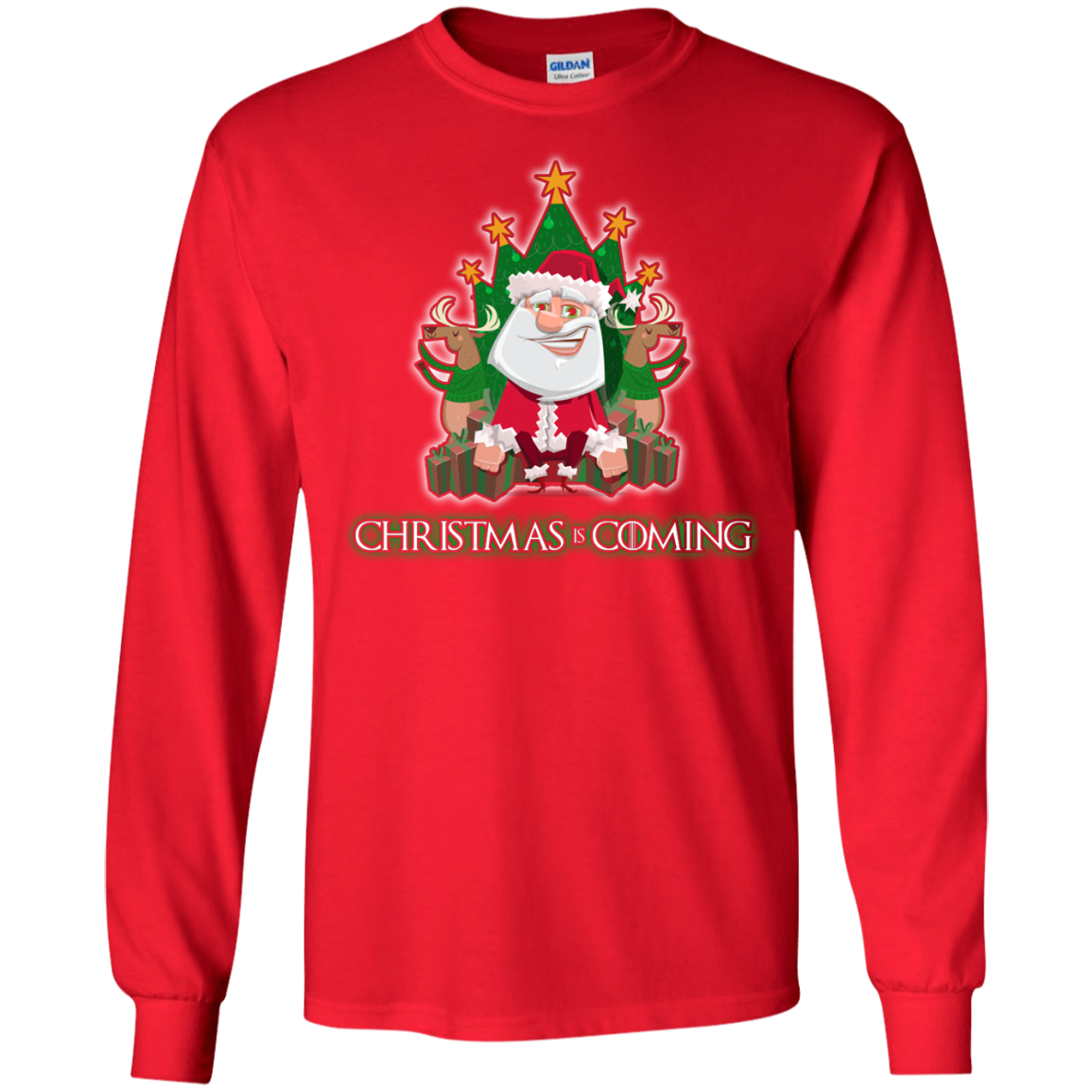 Christmas Is Coming T-shirt Red