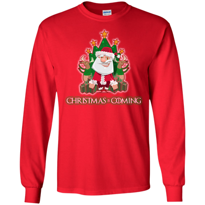 Christmas Is Coming T-shirt Red