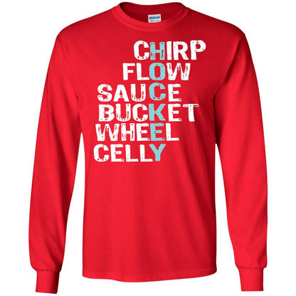 Eat Sleep Hockey Flow Celly Sauce Bucket Flow Wheel Shirt Red