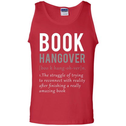 Book Hangover Definition Book Worm Reading Lover T-shirt Red