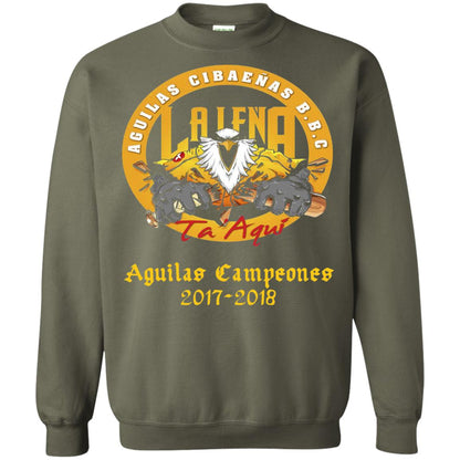 Baseball Lover T-shirt Aguilas Cibaenas Campeones 2017-2018 Military Green