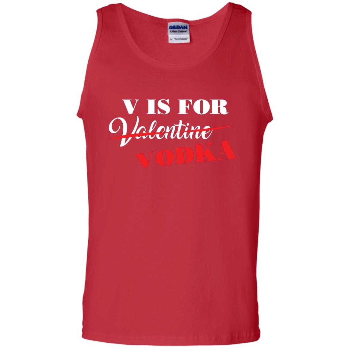 Vodka Lover T-shirt V Is For Vodka Not Valentine Red