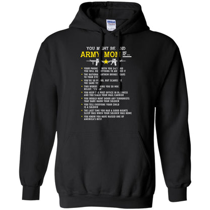 Veteran T-shirt You Might Be An Army Mom If Black