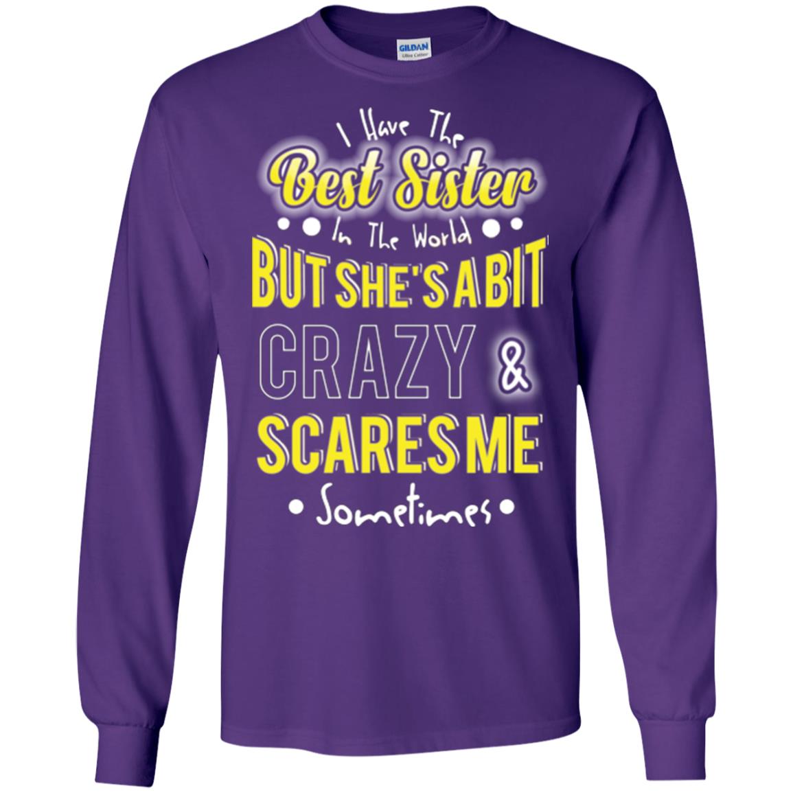 Family T-shirt I Have The Best Sister In The World Purple
