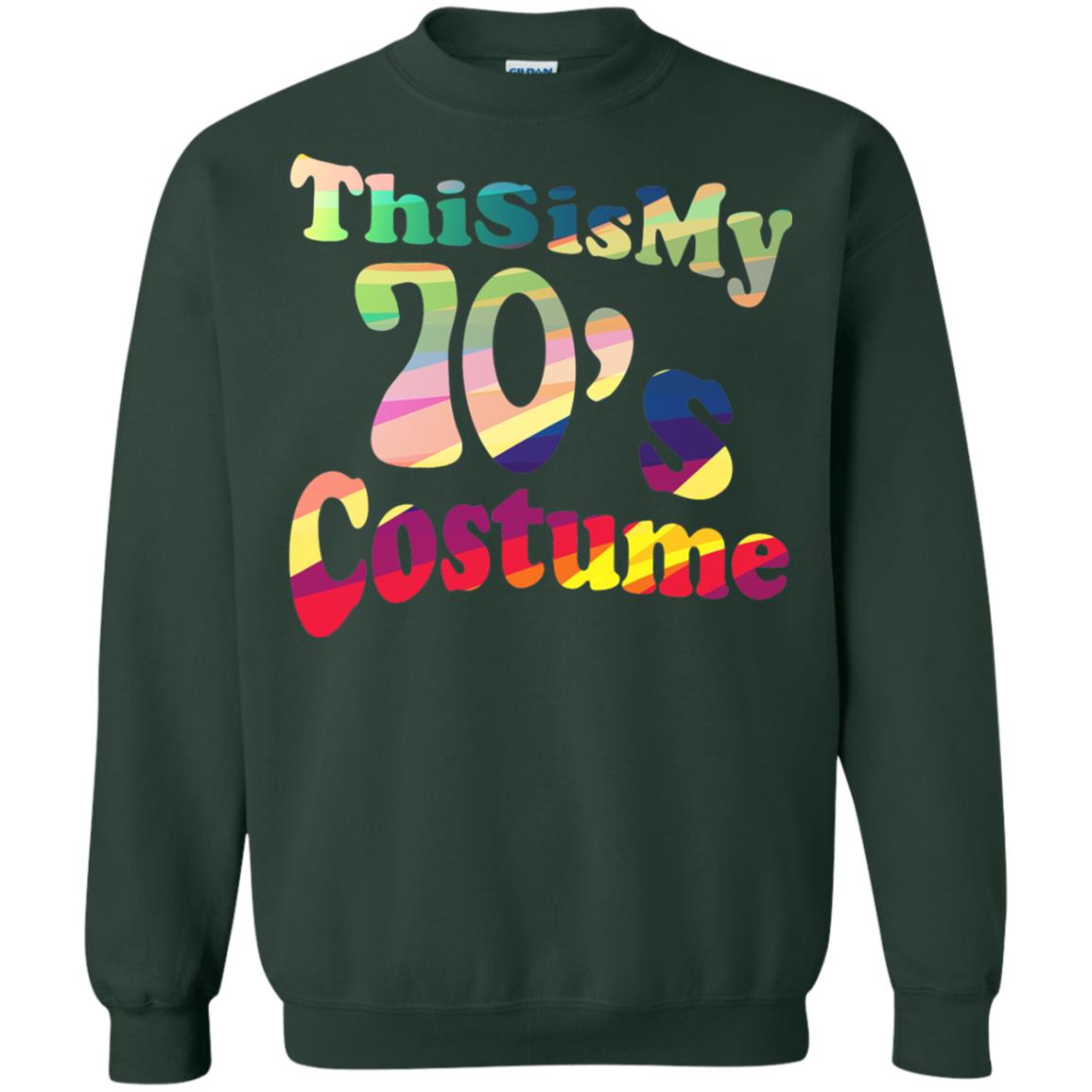 70s Halloween Costume 70s T-shirt For Women Men Girls Forest Green